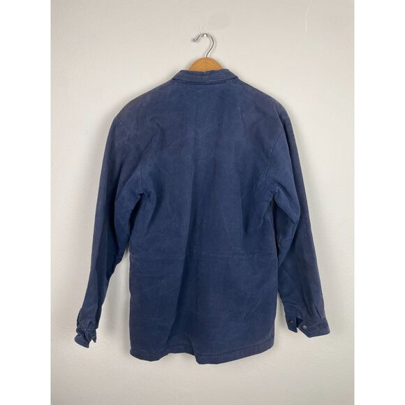 Vintage Kyta Make Co. Coat Denim Snap Button Up Long Sleeve Men's Medium - Picture 2 of 4